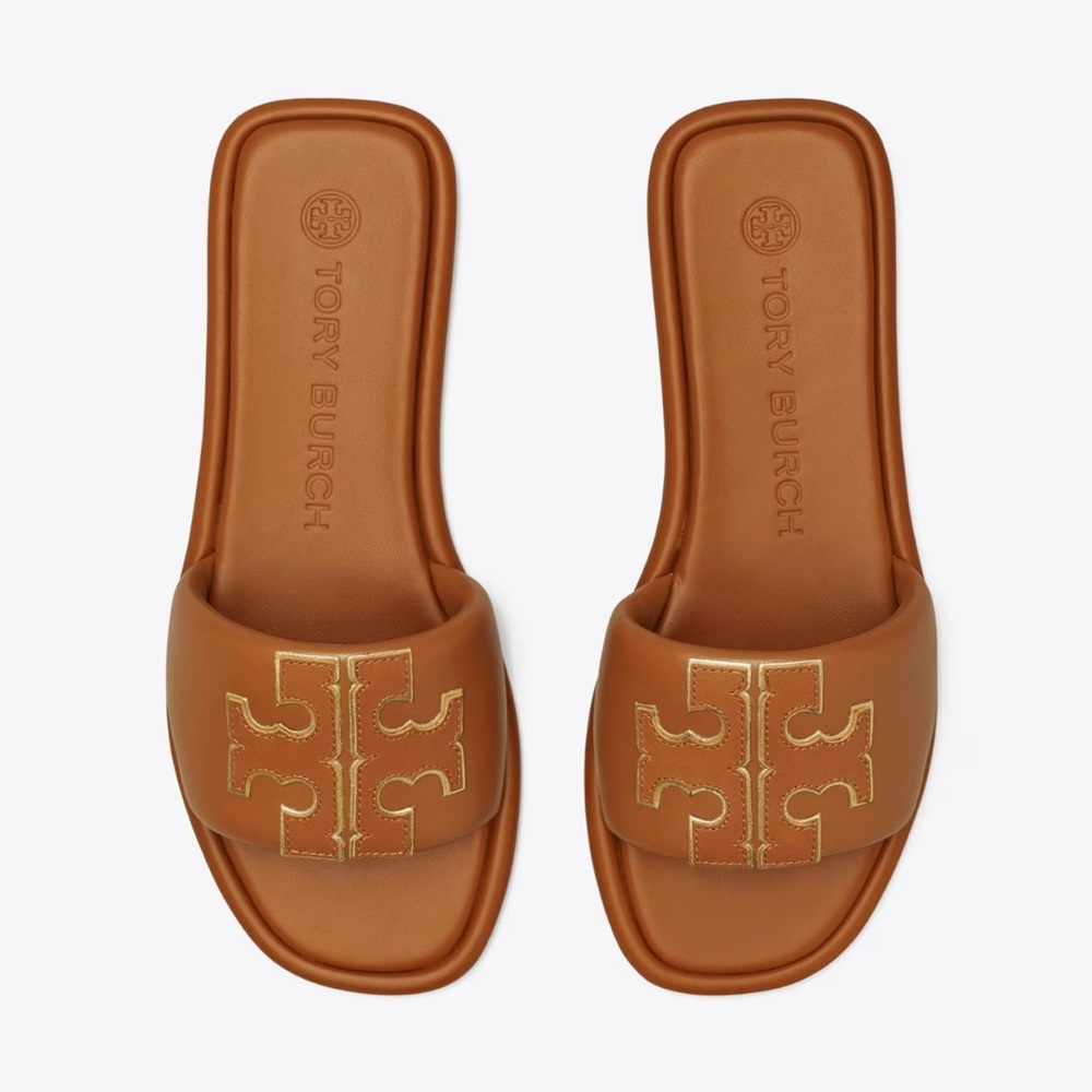 Tory Burch Double T Sport Slide Sandal Gem
